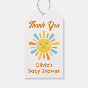 Étiquettes-cadeau Faveur de Baby Shower Voici vient le Soleil