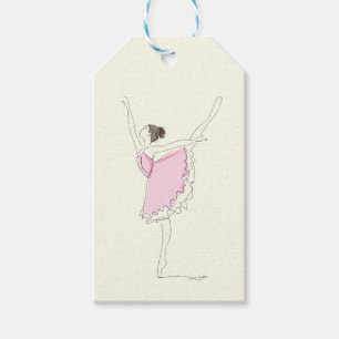 Étiquettes-cadeau Faveur de fête d'anniversaire de ballerine