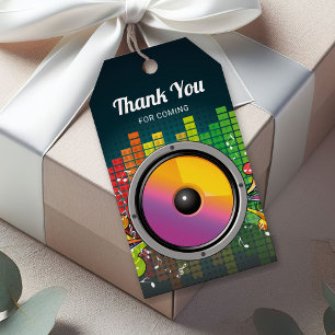 Étiquettes-cadeau Faveur de fête d'anniversaire de karaoke musical c
