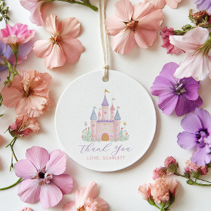 Étiquettes Cadeau Faveur de fête d'anniversaire de princesse Château
