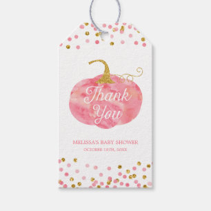 Étiquettes-cadeau Faveur de Merci d'automne de parties scintillantes
