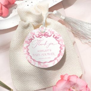 Étiquettes Cadeau Faveur de remerciement de Baby Shower Safari Toile