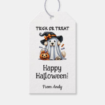 Faveur personnalisée 'Trick or Treat Joyeux Hallow