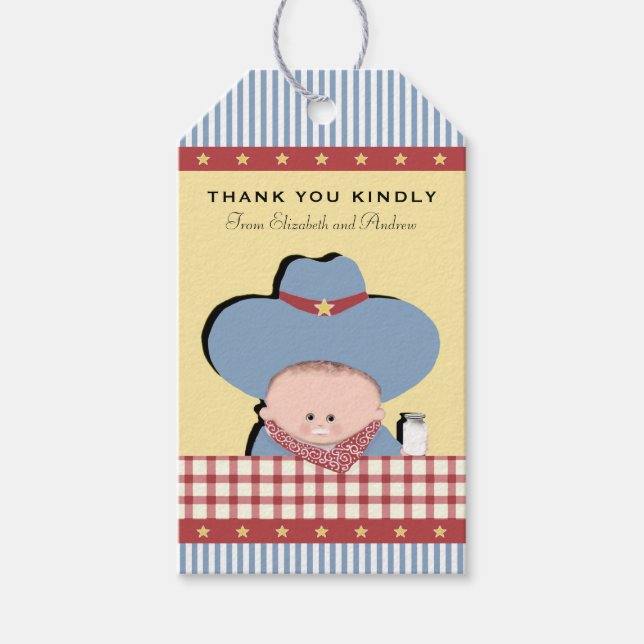 Étiquettes-cadeau Faveurs baby showers (Devant)