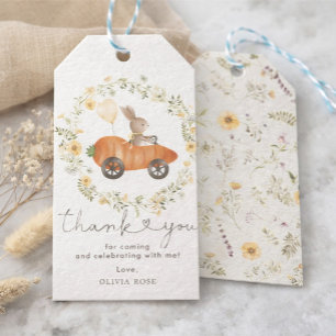 Étiquettes-cadeau Faveurs de couronne de fleurs sauvages de voiture