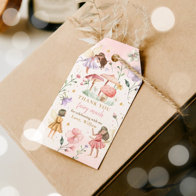 Étiquettes-cadeau Fée de la princesse Whimsical fête d'anniversaire  (Créateur téléchargé)