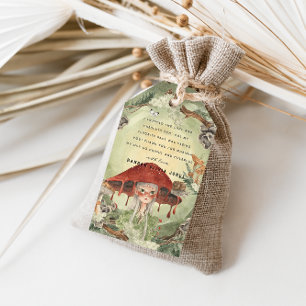 Étiquettes-cadeau Fée magique de la forêt d'automne   Anniversaire