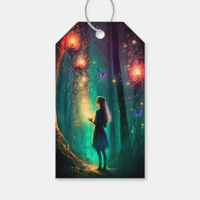 Étiquettes-cadeau Fée magique Princesse Imaginaire Pixie Poussière (Devant)