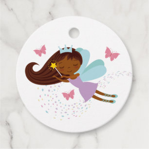 Étiquettes Cadeau Féerie douce Princesse Filles Anniversaire