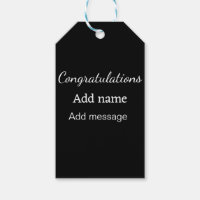 Félicitations ajouter un message de nom simple dip