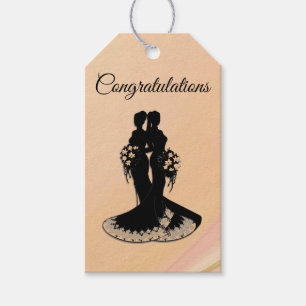 Étiquettes-cadeau Félicitations des Mariages lesbiennes