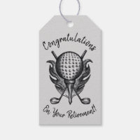 Félicitations pour la retraite Golf Ball Tee Clubs