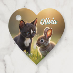 Étiquettes Cadeau Felini & Fluffy : Un conte de Pâques de deux amis