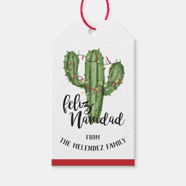 Étiquettes-cadeau Feliz Navidad Christmas (Devant)
