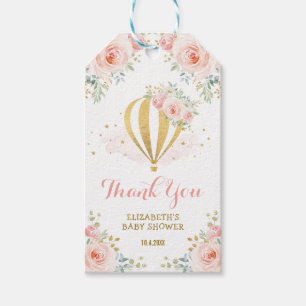 Étiquettes-cadeau Féminin rougissent les cadeaux chauds de ballon 