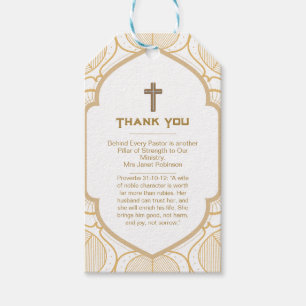 Étiquettes-cadeau ✝️ Femme du pasteur épouse apprécient Merci cadeau