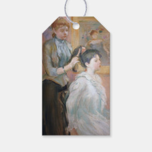 Étiquettes-cadeau Femme Styling Daughter's Hair (par Berthe Morisot)