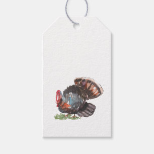 Étiquettes-cadeau Ferme rustique Thanksgiving Turquie