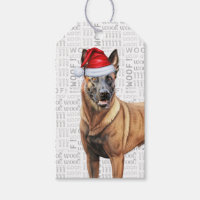 Festif de Noël de Chien de Vacances Malinois