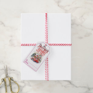 Étiquettes-cadeau Festive Noël marque cadeau design