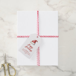Étiquettes-cadeau Festive Santa Hat