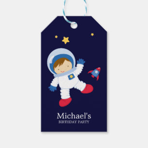 Étiquettes-cadeau Fête Anniversaire de enfant des astronautes