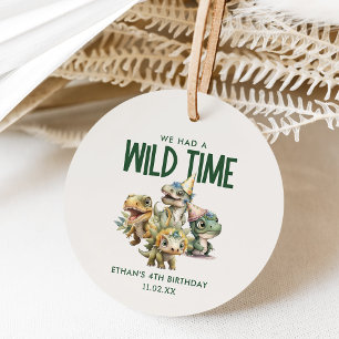 Étiquettes Cadeau Fête Anniversaire de enfant Dinosaure Dinosaure te