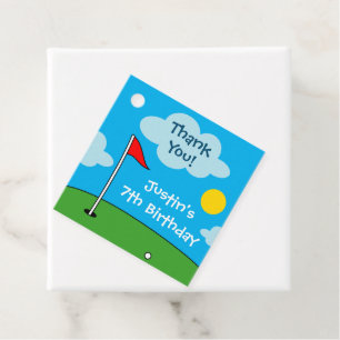 Étiquettes Cadeau Fête anniversaire de enfant putt putt mini golf