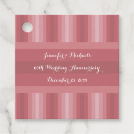 Étiquettes Cadeau Fête d'anniversaire de mariage Baby shower Rose po
