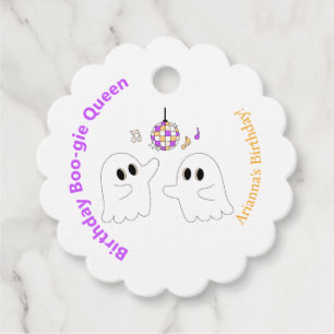 Étiquettes Cadeau Fête d'anniversaire d'Halloween Éffrayant Dancef