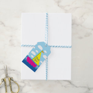 Étiquettes-cadeau Fête d'anniversaire du bateau à voile