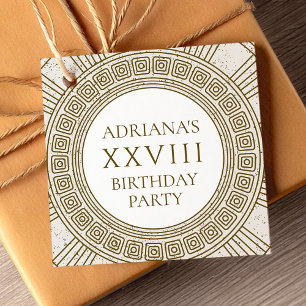 Étiquettes Cadeau Fête d'anniversaire élégante 