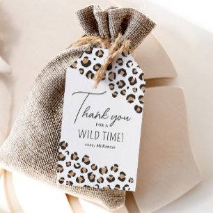 Étiquettes-cadeau Fête d'anniversaire Empreinte de léopard