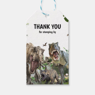 Étiquettes-cadeau Fête d'anniversaire imprimable dinosaure, Fête Din
