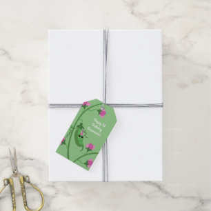 Étiquettes-cadeau Fête d'anniversaire mignonne de pois doux ?ère