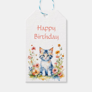 Étiquettes-cadeau Fête d'anniversaire personnalisée pour petite fill