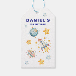 Étiquettes-cadeau Fête d'anniversaire personnalisée sur le thème de