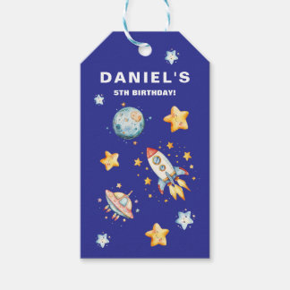 Étiquettes-cadeau Fête d'anniversaire personnalisée sur le thème de