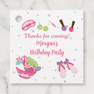 Étiquettes Cadeau Fête d'anniversaire spa