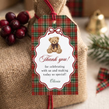 Fête de bébé Noël ourson préparé
