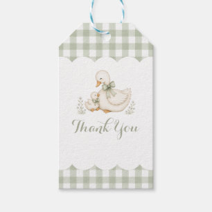 Étiquettes-cadeau Fête de bébé Silly Goose Vintage Daisy