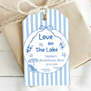 Étiquettes-cadeau Fête de Fiançailles au Bord du Lac 