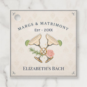 Étiquettes Cadeau Fête de Fiançailles Prépa et Margs & Matrimony