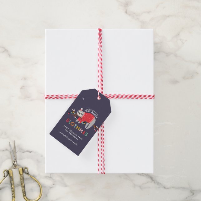 Étiquettes-cadeau Fête de la Fête (Avec de la ficelle)