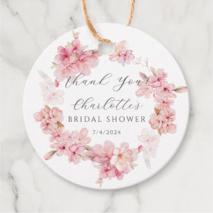 Étiquettes Cadeau Fête de Mariage Délice de Fleurs de Cerisier