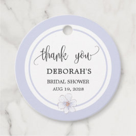 Étiquettes Cadeau Fête de Mariage Lilas Pâle
