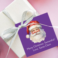 Fête de Noël Customisée du Père Noël pourpre