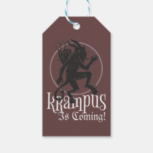 Étiquettes-cadeau Fête de Noël Krampus