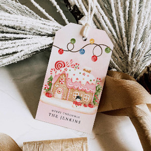Étiquettes-cadeau Fête de Noël Maison en Pain d'Épices