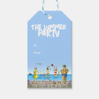 Étiquettes-cadeau Fête de plage en été